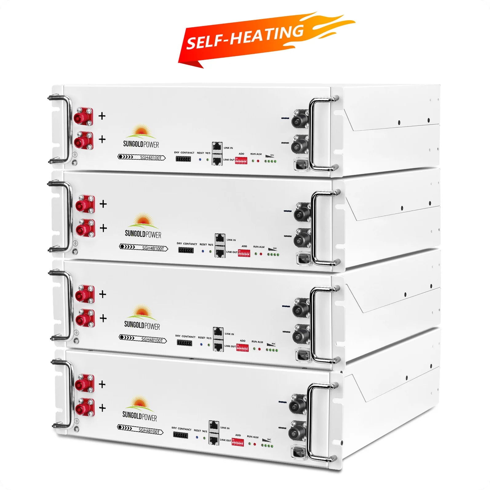 SGH48100T Server Rack 48V 100AH Lithium Battery Self-Heating
