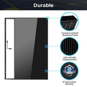 500W Mono Black PERC Solar Panel