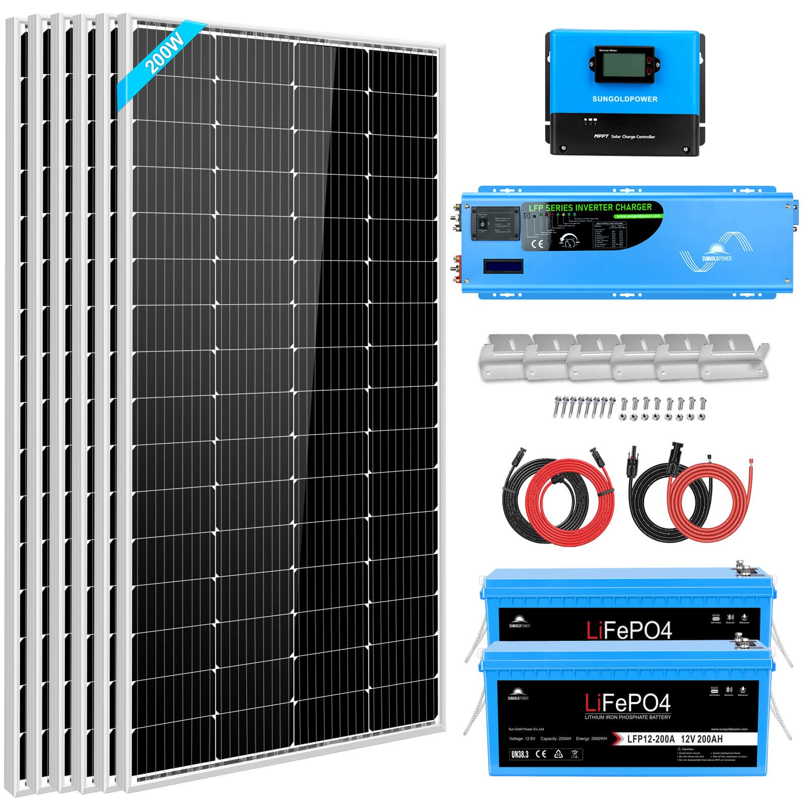 Kit Solar 200W Camper. Placa Solar 200W 12V ideal camper