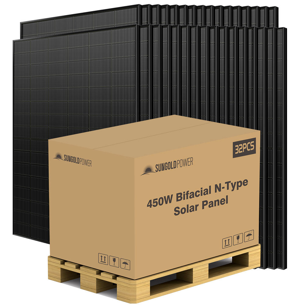 450 Watt Bifacial N-Type Monocrystalline Solar Panel SGN-450-BDG5 (32 PANELS) UL61730