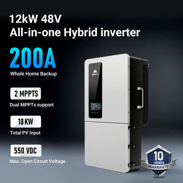 12KW 48V All-in-one Hybrid Solar inverter | Whole Home Backup (200A)| SGS-12K18MAX