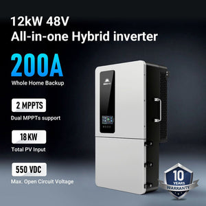 12KW 48V All-in-one Hybrid Solar inverter | Whole Home Backup (200A)| SGS-12K18MAX