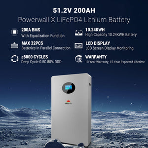 Powerwall X LITHIUM BATTERY 51.2V 200AH SG48200T