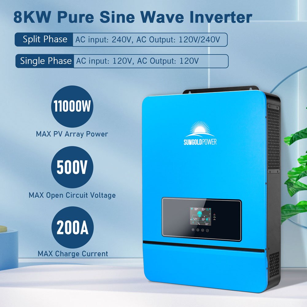 OFF GRID SOLAR KIT 16KW 48VDC 120V/240V LIFEPO4 25.6KWH LITHIUM BATTERY 32 X 415 WATTS SOLAR PANELS SGR-16K25E