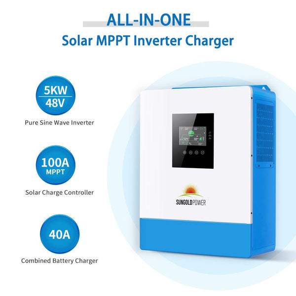 Off Grid Solar Kit 10000W 48VDC 120V/240V - SunGoldPower