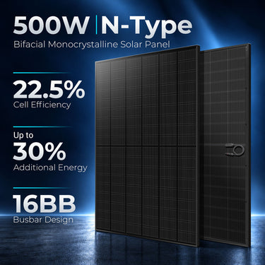 500W Bifacial N-Type Monocrystalline Solar Panel SGN-500-BDG6 UL61730