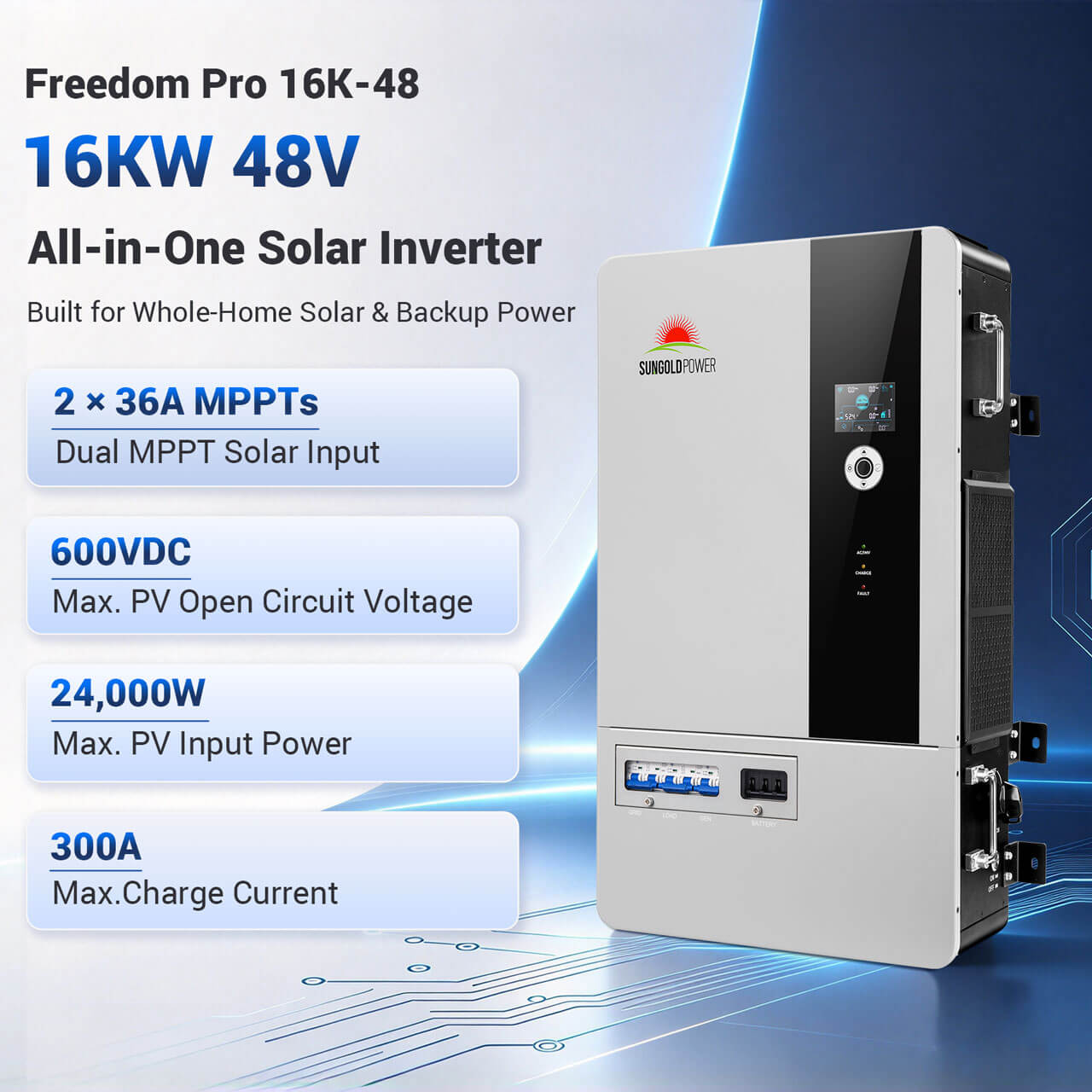 16KW 48V All-in-one Solar Charge Inverter Freedom Pro 16K-48