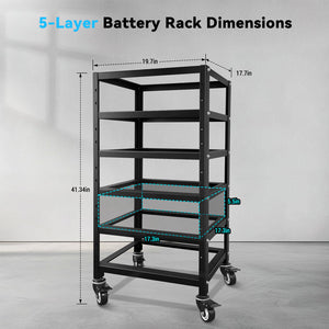 SunGoldPower 5-Layer Battery Rack for  3U Server Rack Battery