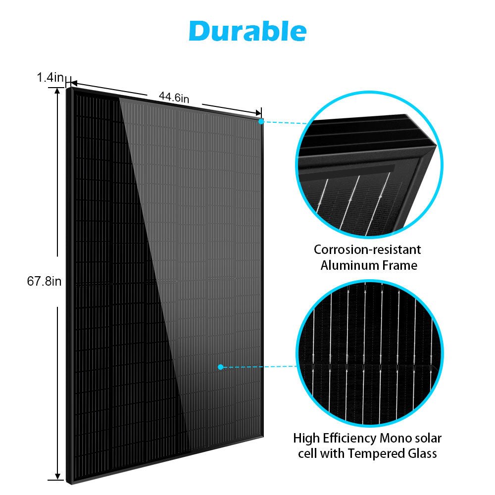 415W Mono Black PERC Solar Panel