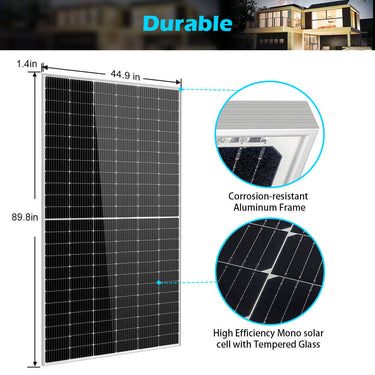450/ 550 Watt Monocrystalline PERC Solar Panel UL 61730 CEC Listed