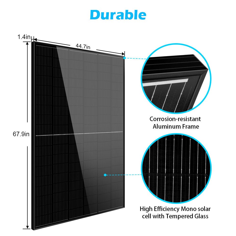 415W MONO BLACK PERC SOLAR PANEL FULL PALLET (32 PANELS)