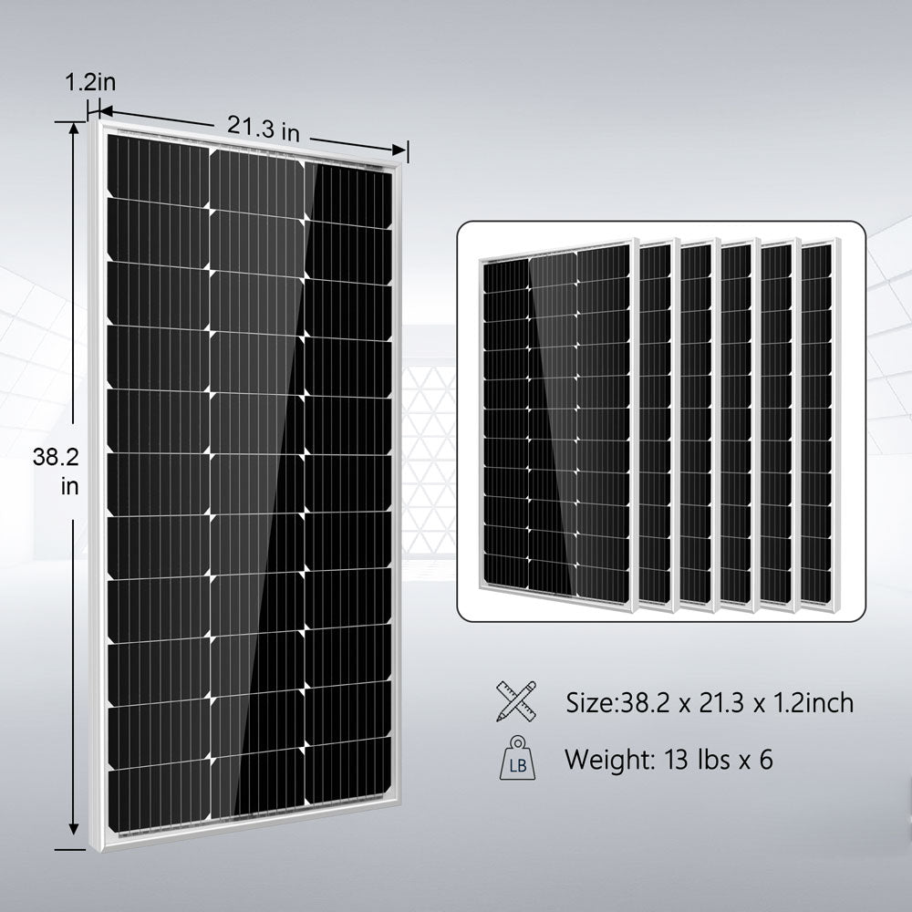 Off Grid Solar Kit 3000W Inverter 12VDC 120V Output LifePO4 Battery 600 watt Solar Back Up SGK-PRO3