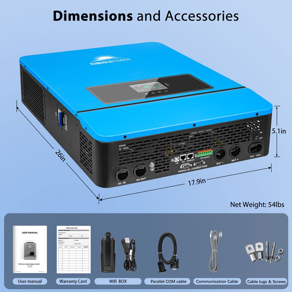 20KW 48V Split Phase Solar Inverter(2 Units Parallel)