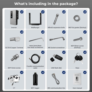 12KW 48V All-in-one Hybrid Solar inverter | Whole Home Backup (200A)| SGS-12K18MAX