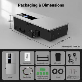 11.4KW 48V Split Phase Hybrid Solar Inverter | Whole Home Backup (200A) | SGN-11K15PRO