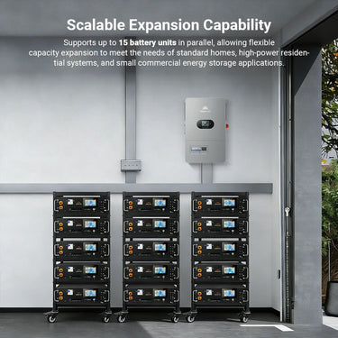 CoreX 5 Pro Server Rack 48V 100AH Residential Energy Storage Battery Pack Wi‑Fi & Bluetooth