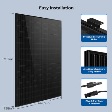 450 Watt Bifacial N-Type Monocrystalline Solar Panel SGN-450-BDG5 UL61730 CEC Listed