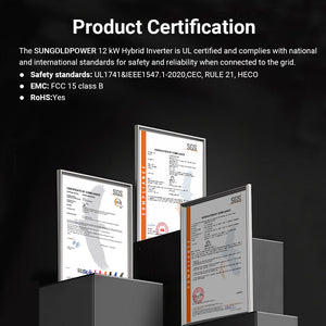 12KW 48V All-in-one Hybrid Solar inverter | Whole Home Backup (200A)| SGS-12K18MAX