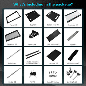 Enclosed Battery Cabinet 6 Slot with Bus Bar for SG48100P/ SGH48100T