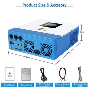 10000W 48V Solar Charger Inverter (2 Units Parallel)