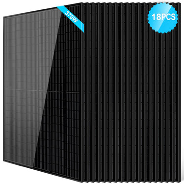 370W Mono Black PERC Solar Panel UL 61730