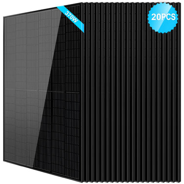 370W Mono Black PERC Solar Panel UL 61730