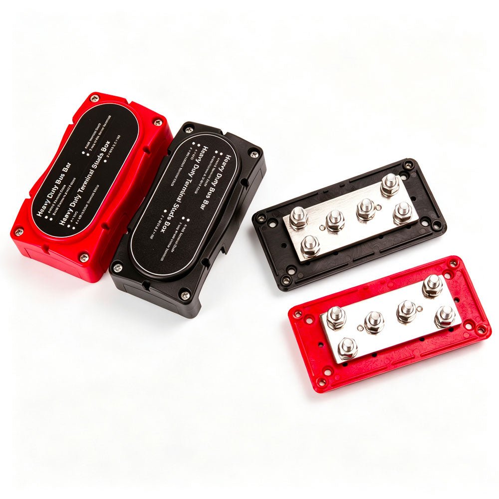 400A Bus Bar with Cover 48VDC | 1 Pair