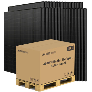 450 Watt Bifacial N-Type Monocrystalline Solar Panel SGN-450-BDG5 (31 PANELS) UL61730