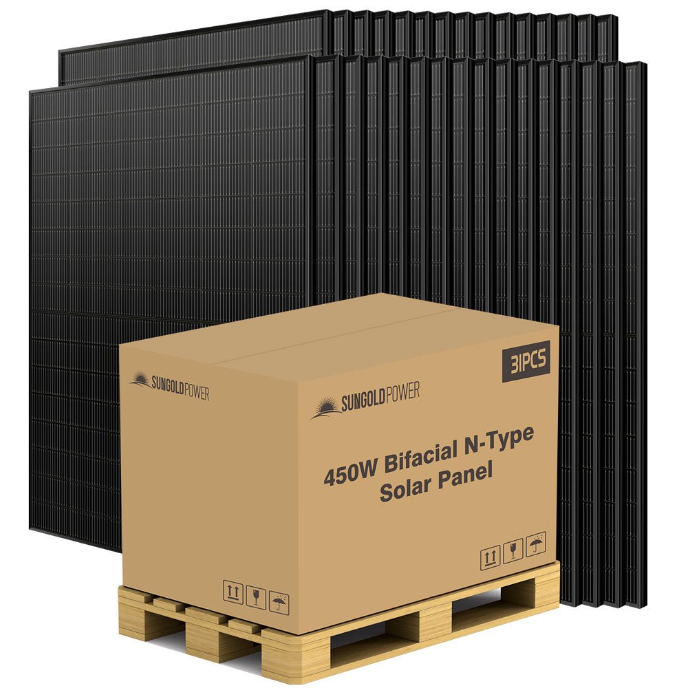 450 Watt Bifacial N-Type Monocrystalline Solar Panel SGN-450-BDG5 (31 PANELS) UL61730