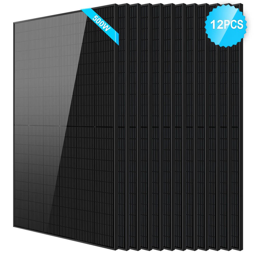 500W Mono Black PERC Solar Panel