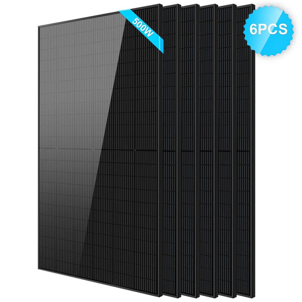 500W Mono Black PERC Solar Panel