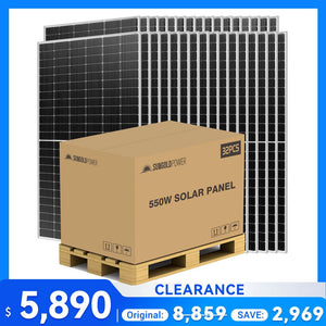 550W MONO PERC SOLAR PANEL FULL PALLET (32 PANELS) UL 61730 CEC Listed