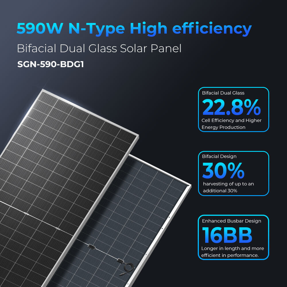 Off-Grid Solar Kit 12000W 48VDC 120/240VAC 30.72KWH Lithium Battery 16 X 590 Watts Solar Panels FR-12K30CP/ FR-12K30CE