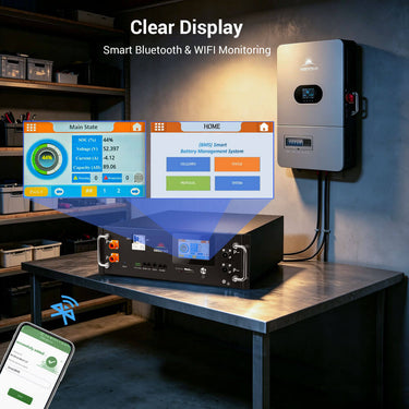 CoreX 5 Pro Server Rack 48V 100AH Residential Energy Storage Battery Pack Wi‑Fi & Bluetooth