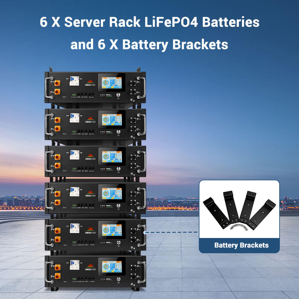 Off-Grid Solar Kits 12kW/15kW/18kW Options 120V/240V with 48v LiFePO4 Lithium Batteries & 415w Solar Panels SGR-18K20E