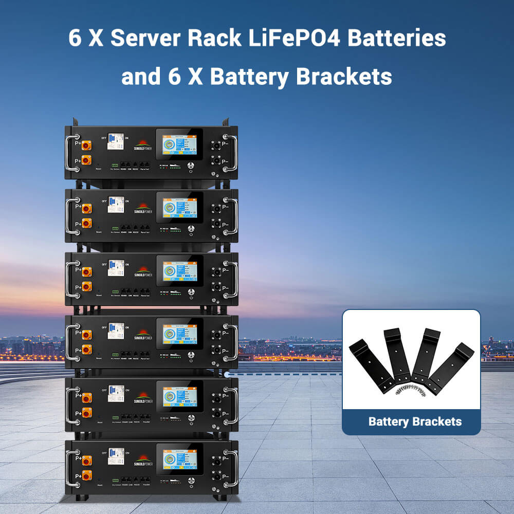 Off-Grid Solar Kit 12000W 48VDC 120/240VAC 30.72KWH Lithium Battery 16 X 590 Watts Solar Panels FR-12K30CP/ FR-12K30CE