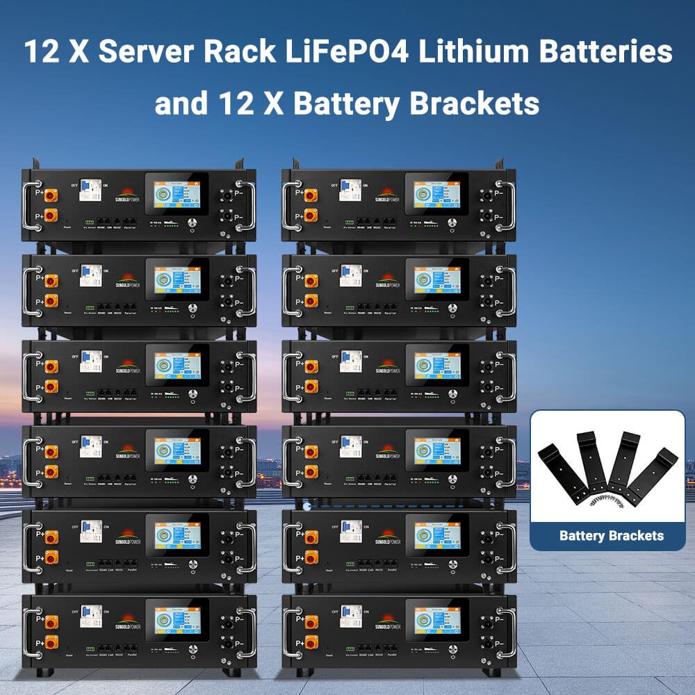 Off-Grid Solar Kit 24KW 48VDC 120/240VAC 61.44KWH-64.28KWH Lithium Battery 31 X 590 Watts Solar Panels FR-24K60CP/ FR-24K64PM