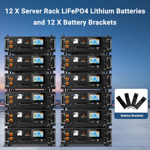 Off-Grid Solar Kit 24KW 48VDC 120/240VAC 61.44KWH Lithium Battery 31 X 590 Watts Solar Panels FR-24K60CP