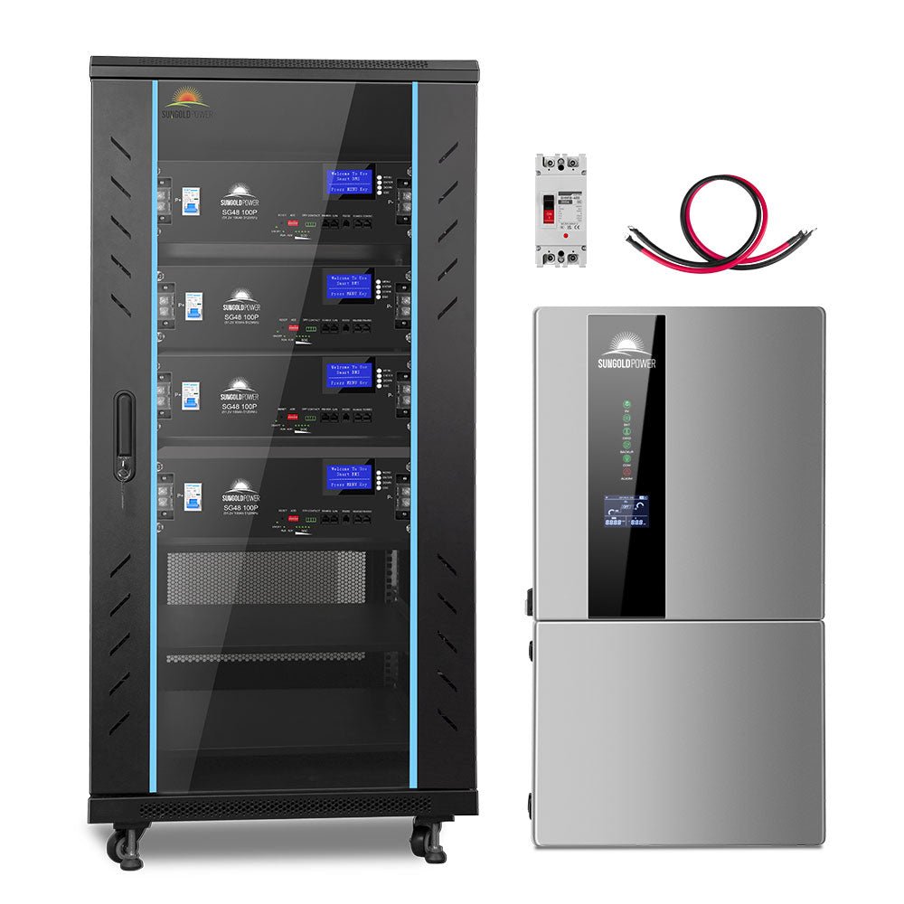 Hybrid Solar Kit 11.4KW 48V Split Phase 20.48KWH/51.2KWH Lithium Battery 450 Watt Solar Panel SGH-11N2E/ SGH-11N5E