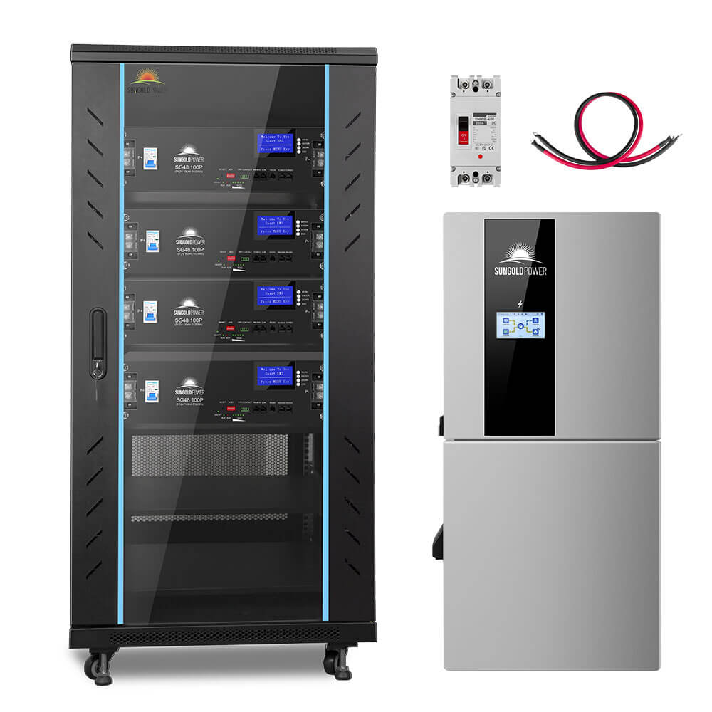 Hybrid Solar Kit 11.4KW 48V Split Phase 20.48KWH/51.2KWH Lithium Battery 450 Watt Solar Panel (Optional) SGH-11N2E/ SGH-11N5E