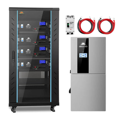 Hybrid Solar Kit 11.4KW 48V Split Phase 20.48KWH/51.2KWH Lithium Battery 450 Watt Solar Panel (Optional) SGH-11N2E/ SGH-11N5E