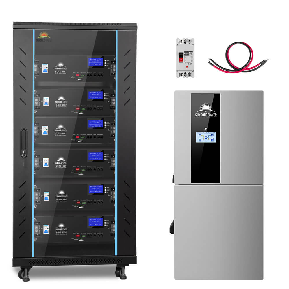 Hybrid Solar Kit 11.4KW 48V Split Phase 30.72KWH Lithium Battery 28 X 450 Watt Solar Panel (Optional) SGH-11N3E