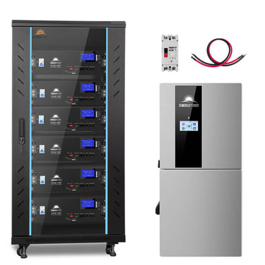 Hybrid Solar Kit 11.4KW 48V Split Phase 30.72KWH Lithium Battery 28 X 450 Watt Solar Panel (Optional) SGH-11N3E