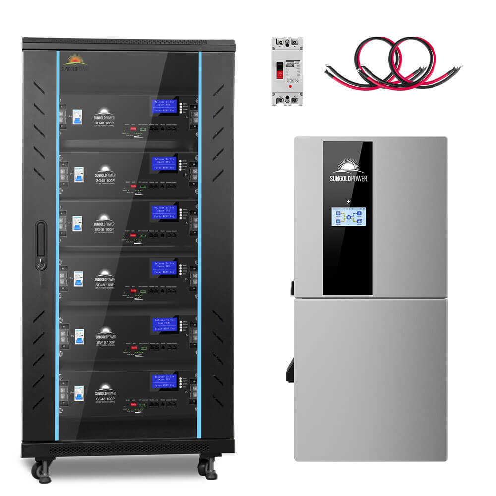 Hybrid Solar Kit 11.4KW 48V Split Phase 30.72KWH Lithium Battery 28 X 450 Watt Solar Panel (Optional) SGH-11N3E