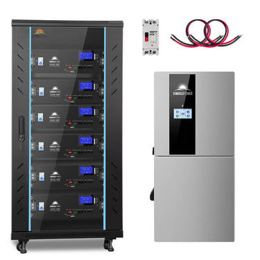 Hybrid Solar Kit 11.4KW 48V Split Phase 30.72KWH Lithium Battery 28 X 450 Watt Solar Panel (Optional) SGH-11N3E