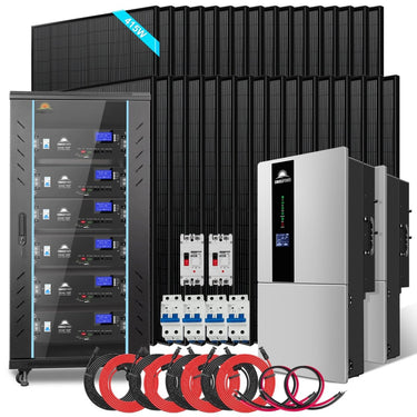 Hybrid Solar Kit 7.6KW 48V Split Phase 15.36KWH/30.72KWH Lithium Battery 415/ 500 Watt Solar Panel SGH-7.6N3E/ SGH-7.6DN6E