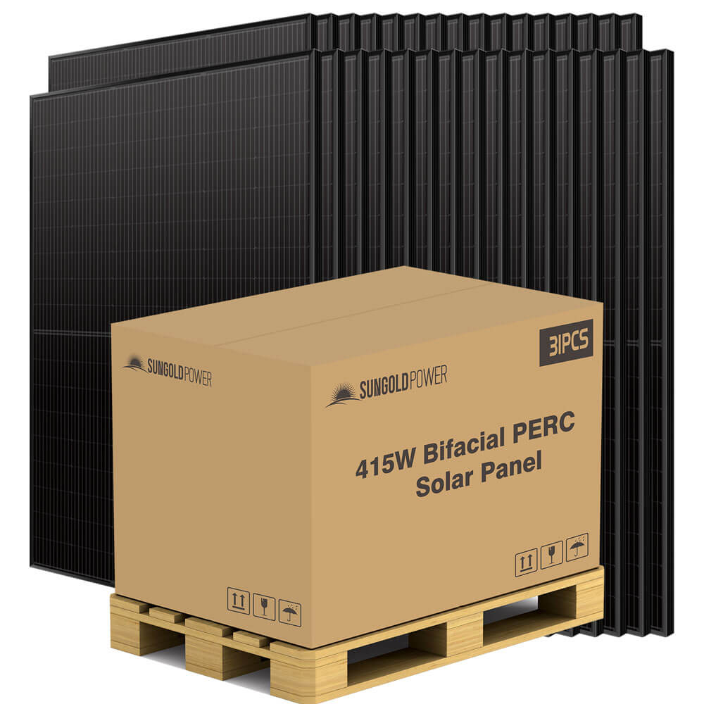 415W Bifacial PERC Solar Panel  | SGP-415-BBS (31 PANELS) UL61730 CEC Listed