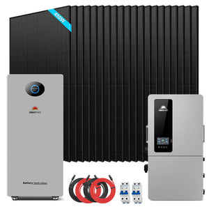 12kW Hybrid Solar Kit | 20 x 450W / 18 x 590W Solar Panels + 16–48kWh PowerMax Battery