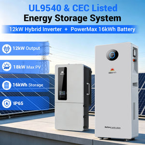 12kW Hybrid Inverter + 16kWh PowerMax Battery | Up to 18kW PV Input, 200A ESS Bundle