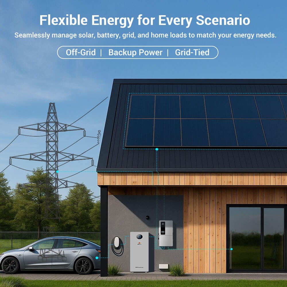 12kW Hybrid Inverter + 16kWh PowerMax Battery | Up to 18kW PV Input, 200A ESS Bundle